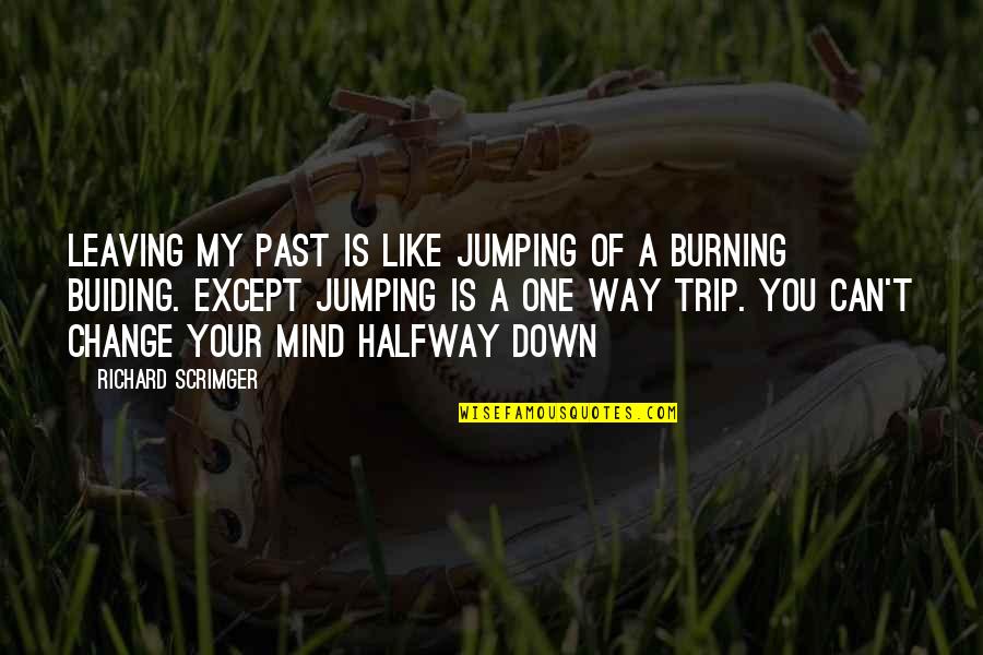 Your Mind Is Your Quotes By Richard Scrimger: leaving my past is like jumping of a Your Mind Is Your Quotes By Richard Scrimger: leaving my past is like jumping of a