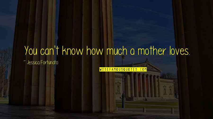 Your Mom Loves You Quotes By Jessica Fortunato: You can't know how much a mother loves.