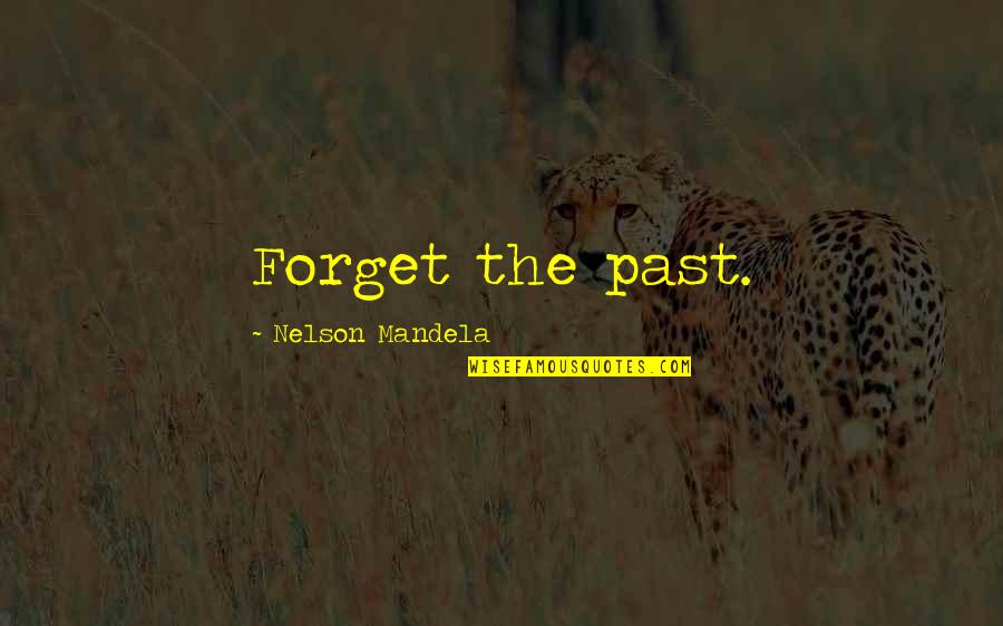 Your Past And Moving On Quotes By Nelson Mandela: Forget the past.