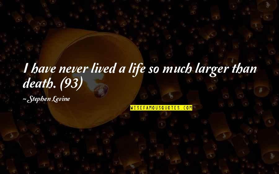 Your Smile Brightens My Day Quotes By Stephen Levine: I have never lived a life so much Your Smile Brightens My Day Quotes By Stephen Levine: I have never lived a life so much