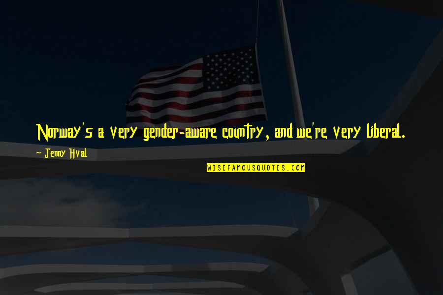 Your Voice Being Heard Quotes By Jenny Hval: Norway's a very gender-aware country, and we're very
