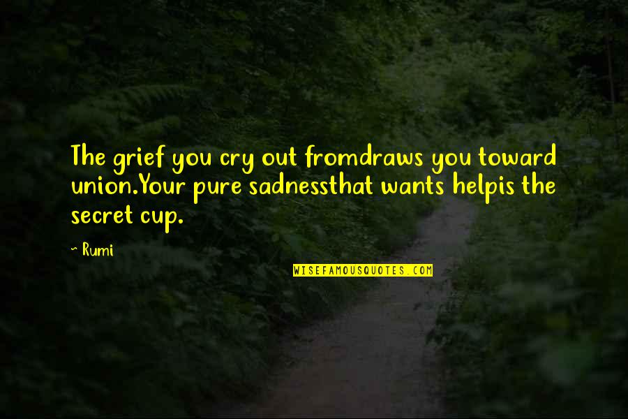 Your Wants Quotes By Rumi: The grief you cry out fromdraws you toward