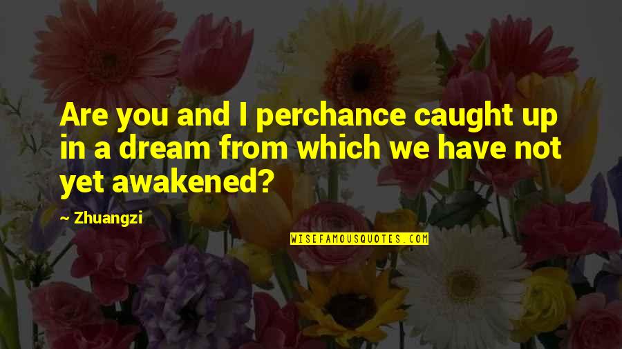 You're Caught Quotes By Zhuangzi: Are you and I perchance caught up in