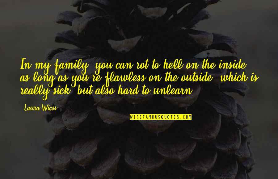 You're Flawless Quotes By Laura Wiess: In my family, you can rot to hell