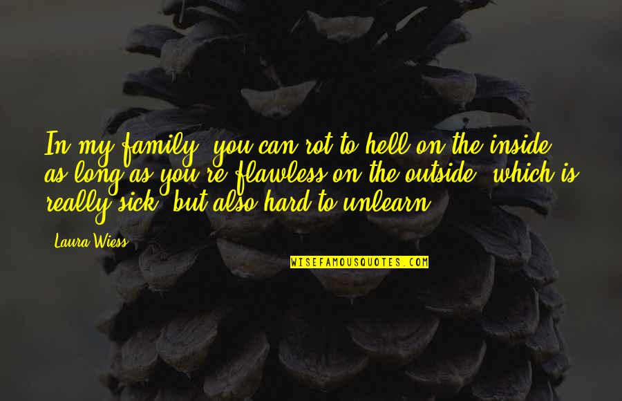 You're Flawless Quotes By Laura Wiess: In my family, you can rot to hell You're Flawless Quotes By Laura Wiess: In my family, you can rot to hell