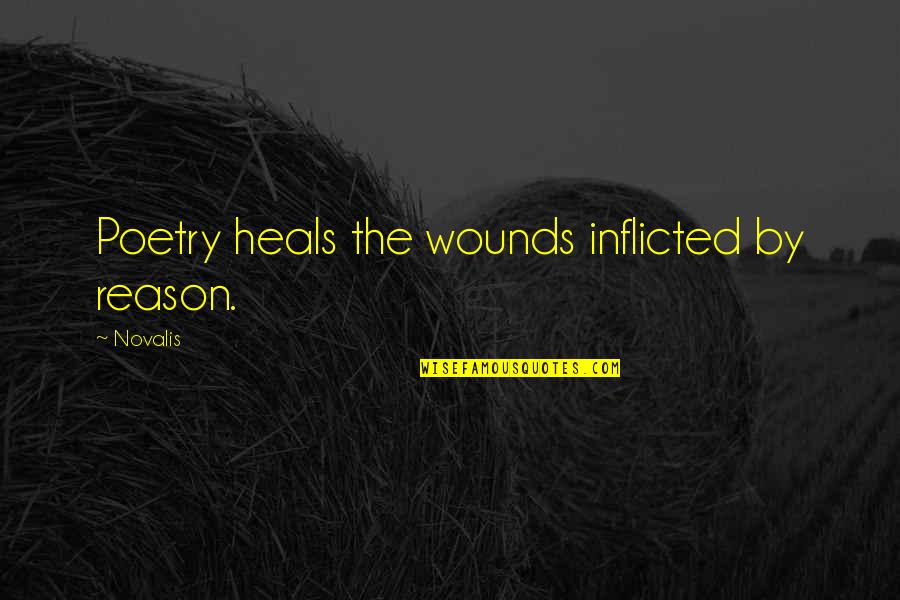You're Gonna Wish You Had Me Quotes By Novalis: Poetry heals the wounds inflicted by reason.