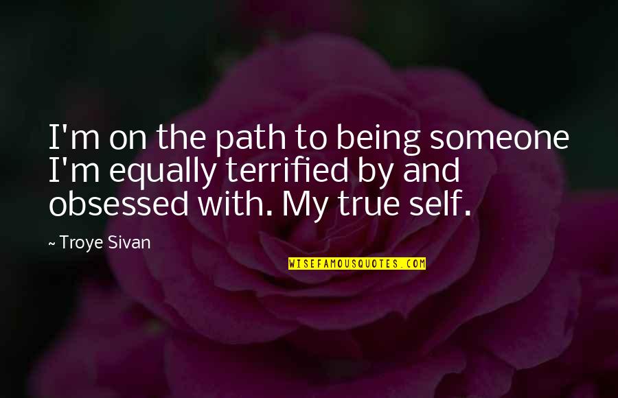 Youre In Love With The Idea Of Me Quotes By Troye Sivan: I'm on the path to being someone I'm