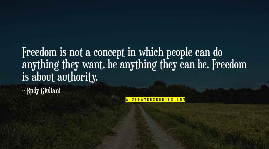 You're Not My Friend Anymore Quotes By Rudy Giuliani: Freedom is not a concept in which people You're Not My Friend Anymore Quotes By Rudy Giuliani: Freedom is not a concept in which people