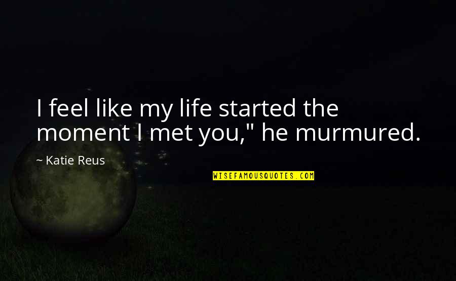 You're Not Worth My Tears Quotes By Katie Reus: I feel like my life started the moment
