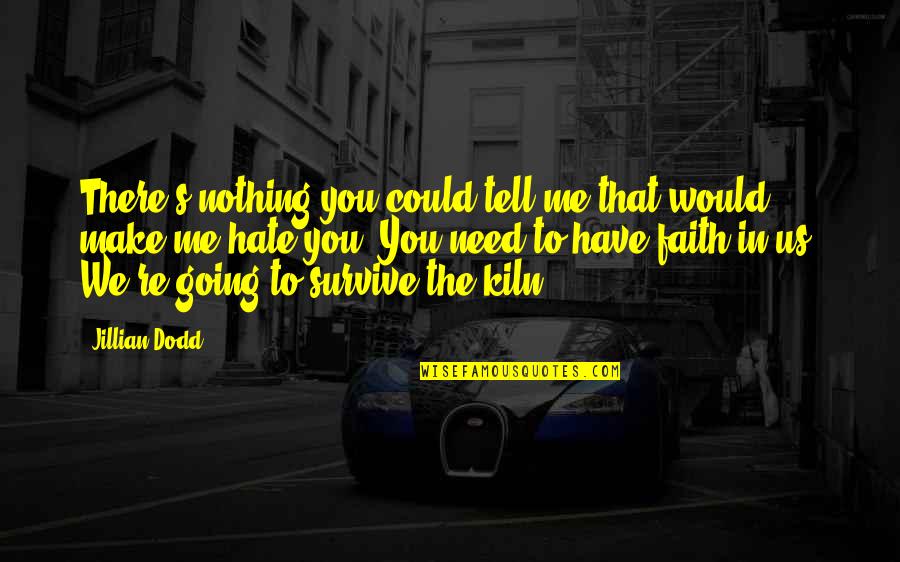 You're Nothing To Me Quotes By Jillian Dodd: There's nothing you could tell me that would