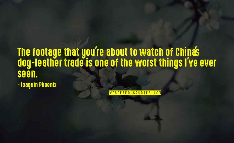 You're The Worst Quotes By Joaquin Phoenix: The footage that you're about to watch of