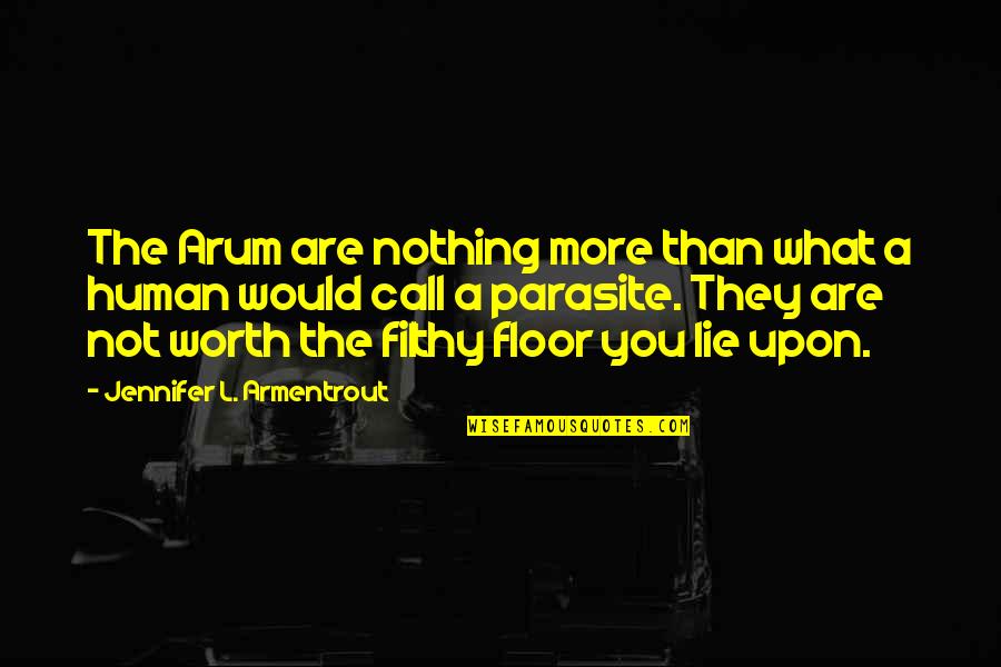 You're Worth Nothing Quotes By Jennifer L. Armentrout: The Arum are nothing more than what a