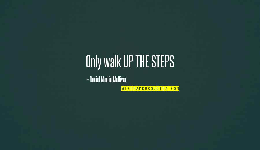 Youth And Nation Quotes By Daniel Martin Molliver: Only walk UP THE STEPS