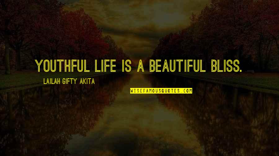 Youthful Soul Quotes By Lailah Gifty Akita: Youthful life is a beautiful bliss. Youthful Soul Quotes By Lailah Gifty Akita: Youthful life is a beautiful bliss.