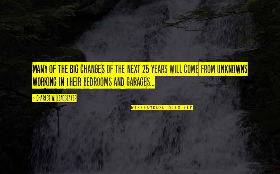 Youth's Future Quotes By Charles W. Leadbeater: Many of the big changes of the next