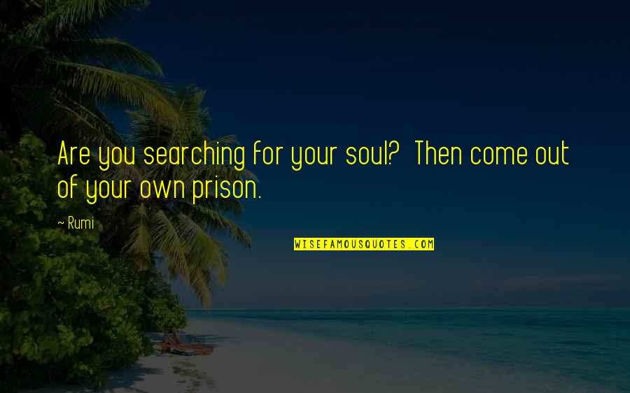 Yoyong Martirez Quotes By Rumi: Are you searching for your soul? Then come