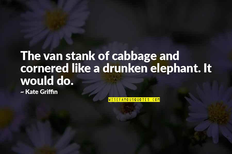 Yuichiro Tokito Quotes By Kate Griffin: The van stank of cabbage and cornered like