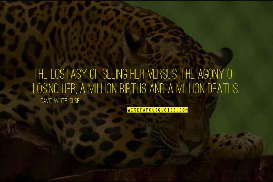 Yukina Quotes By David Whitehouse: The ecstasy of seeing her versus the agony Yukina Quotes By David Whitehouse: The ecstasy of seeing her versus the agony