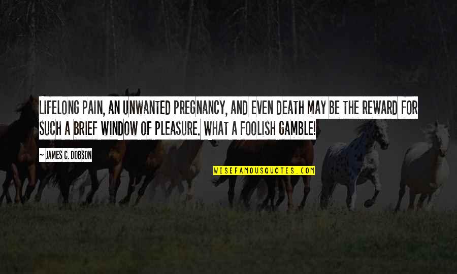 Yunick Law Quotes By James C. Dobson: Lifelong pain, an unwanted pregnancy, and even death Yunick Law Quotes By James C. Dobson: Lifelong pain, an unwanted pregnancy, and even death