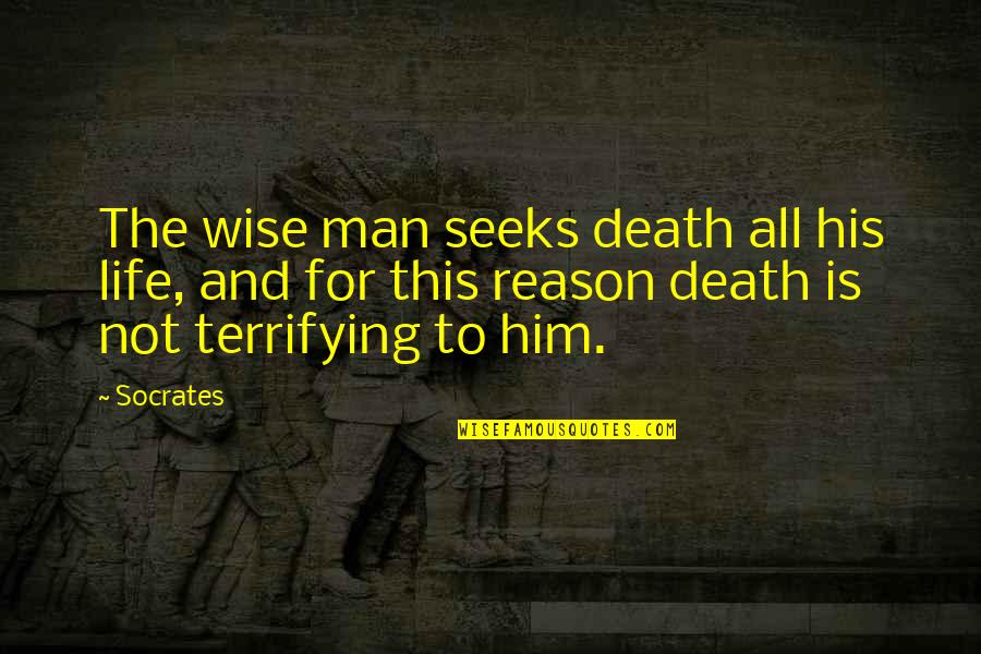 Yves Klein Blue Quotes By Socrates: The wise man seeks death all his life, Yves Klein Blue Quotes By Socrates: The wise man seeks death all his life,