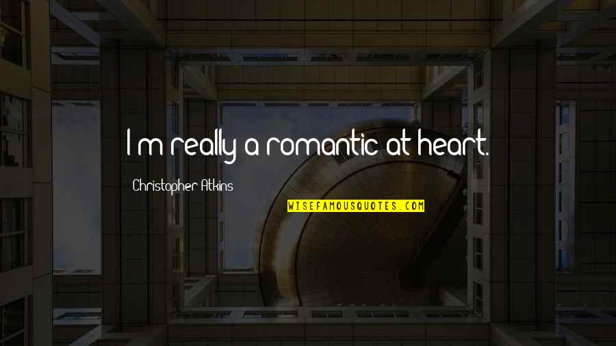 Yvette Mimieux Quotes By Christopher Atkins: I'm really a romantic at heart.