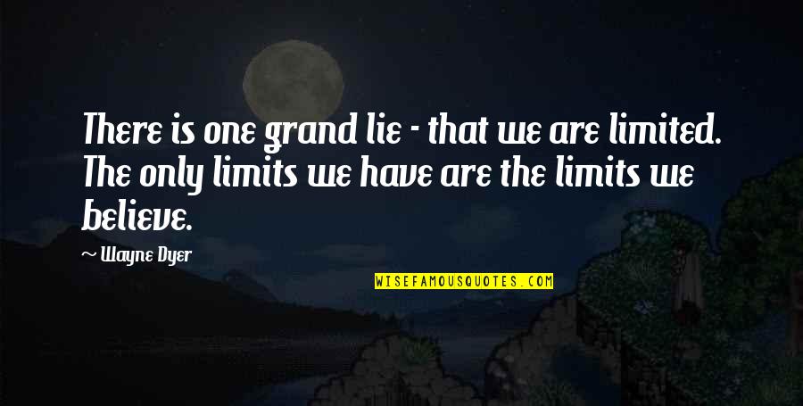 Zaahir Quotes By Wayne Dyer: There is one grand lie - that we Zaahir Quotes By Wayne Dyer: There is one grand lie - that we