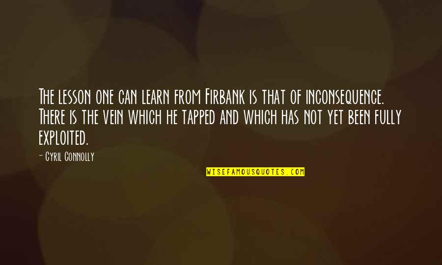 Zaandam Update Quotes By Cyril Connolly: The lesson one can learn from Firbank is Zaandam Update Quotes By Cyril Connolly: The lesson one can learn from Firbank is