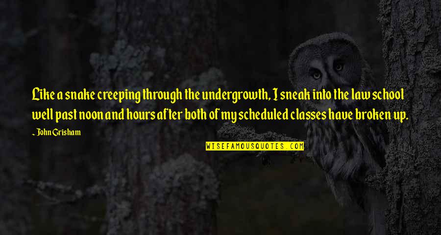 Zabijak A Bodyguard Quotes By John Grisham: Like a snake creeping through the undergrowth, I Zabijak A Bodyguard Quotes By John Grisham: Like a snake creeping through the undergrowth, I