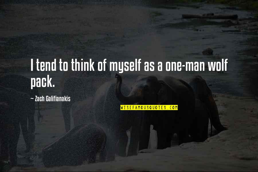 Zach Galifianakis Quotes By Zach Galifianakis: I tend to think of myself as a