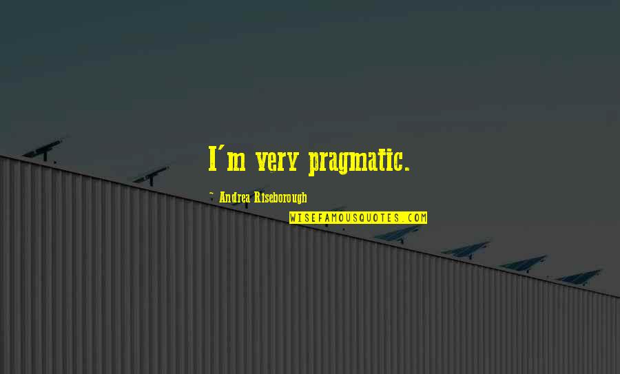 Zaczarowany Ol Wek Quotes By Andrea Riseborough: I'm very pragmatic. Zaczarowany Ol Wek Quotes By Andrea Riseborough: I'm very pragmatic.
