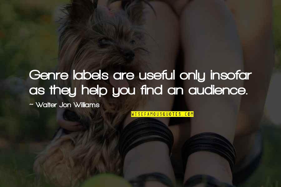Zadelhoff Nl Quotes By Walter Jon Williams: Genre labels are useful only insofar as they Zadelhoff Nl Quotes By Walter Jon Williams: Genre labels are useful only insofar as they