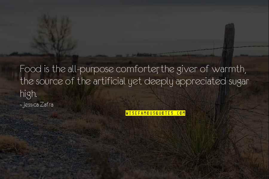 Zafra Quotes By Jessica Zafra: Food is the all-purpose comforter, the giver of