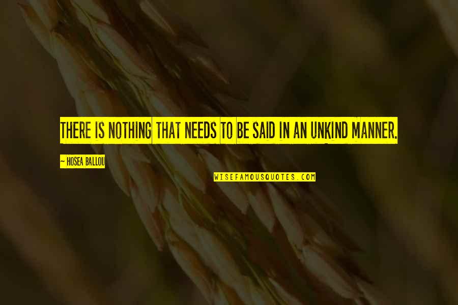 Zaharah Davenport Quotes By Hosea Ballou: There is nothing that needs to be said Zaharah Davenport Quotes By Hosea Ballou: There is nothing that needs to be said