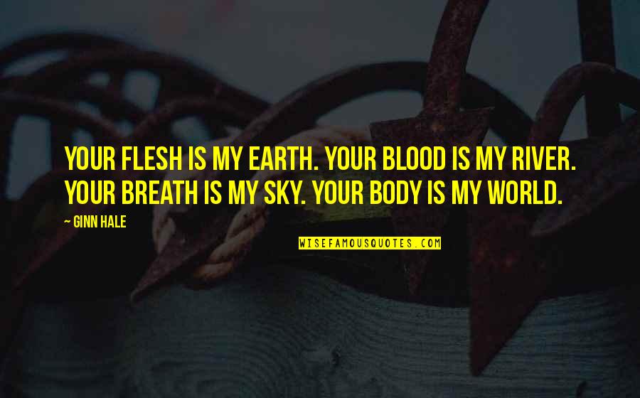 Zahlen Quotes By Ginn Hale: Your flesh is my earth. Your blood is Zahlen Quotes By Ginn Hale: Your flesh is my earth. Your blood is