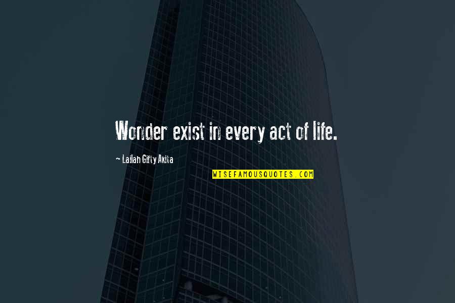 Zakin Zakuna Quotes By Lailah Gifty Akita: Wonder exist in every act of life. Zakin Zakuna Quotes By Lailah Gifty Akita: Wonder exist in every act of life.
