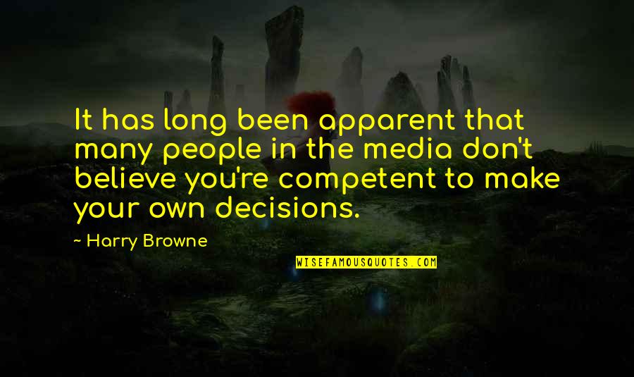 Zamisli Broj Quotes By Harry Browne: It has long been apparent that many people Zamisli Broj Quotes By Harry Browne: It has long been apparent that many people