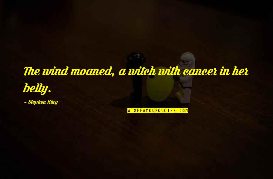 Zanox Quotes By Stephen King: The wind moaned, a witch with cancer in Zanox Quotes By Stephen King: The wind moaned, a witch with cancer in