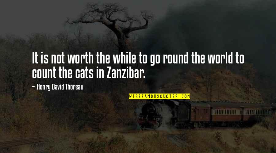 Zanzibar Quotes By Henry David Thoreau: It is not worth the while to go