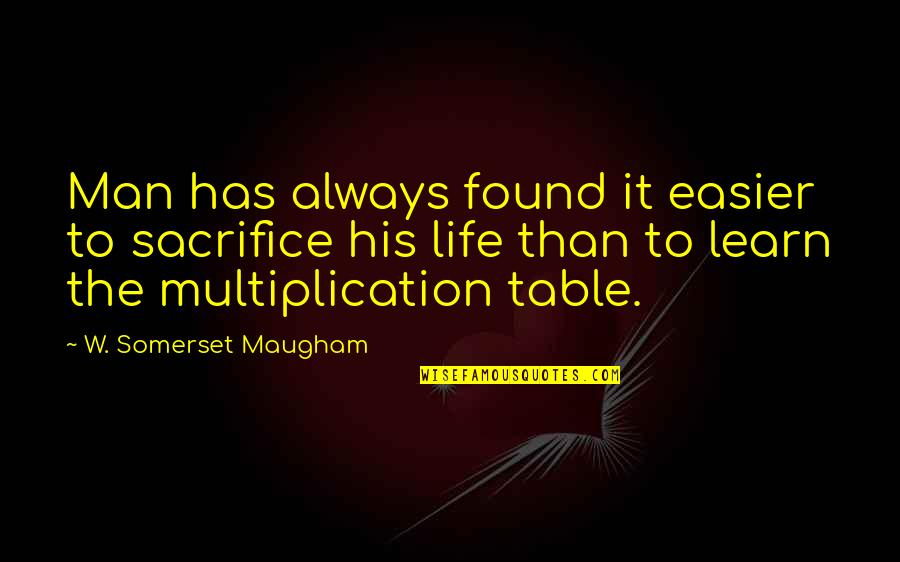 Zaphod's Quotes By W. Somerset Maugham: Man has always found it easier to sacrifice Zaphod's Quotes By W. Somerset Maugham: Man has always found it easier to sacrifice