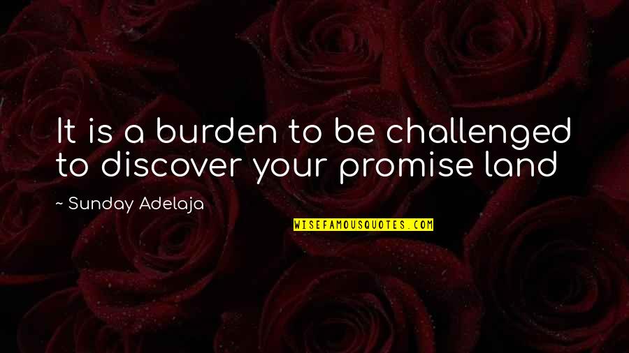 Zardo Quotes By Sunday Adelaja: It is a burden to be challenged to