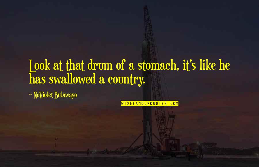 Zarko Ilic Quotes By NoViolet Bulawayo: Look at that drum of a stomach, it's Zarko Ilic Quotes By NoViolet Bulawayo: Look at that drum of a stomach, it's