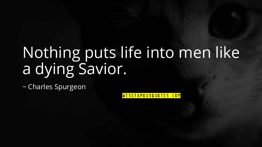 Zarpentine Quotes By Charles Spurgeon: Nothing puts life into men like a dying Zarpentine Quotes By Charles Spurgeon: Nothing puts life into men like a dying