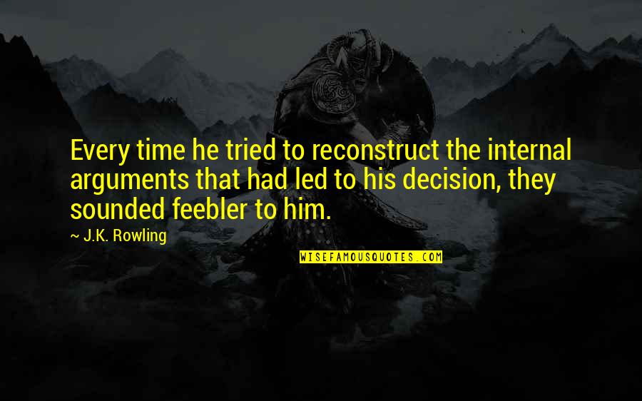 Zathura Quotes By J.K. Rowling: Every time he tried to reconstruct the internal