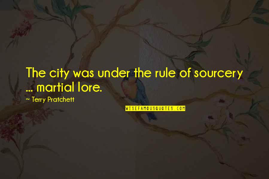 Zavaleta Youtube Quotes By Terry Pratchett: The city was under the rule of sourcery Zavaleta Youtube Quotes By Terry Pratchett: The city was under the rule of sourcery