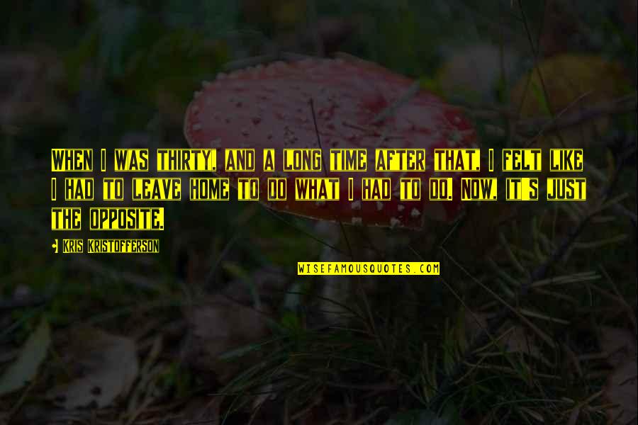 Zburatoru Quotes By Kris Kristofferson: When I was thirty, and a long time Zburatoru Quotes By Kris Kristofferson: When I was thirty, and a long time