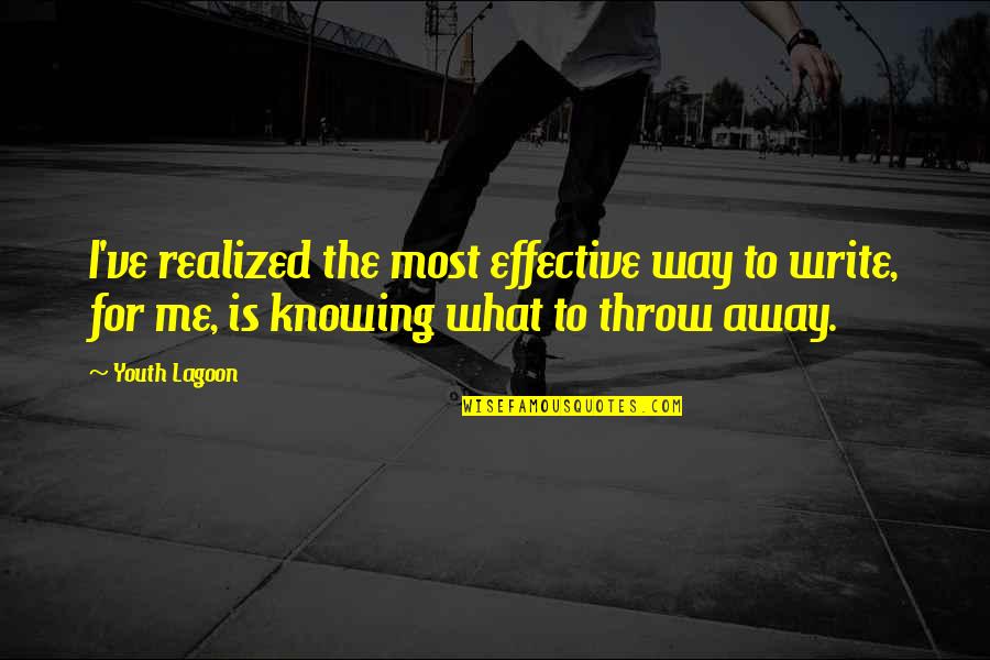 Zeichnen Programm Quotes By Youth Lagoon: I've realized the most effective way to write,