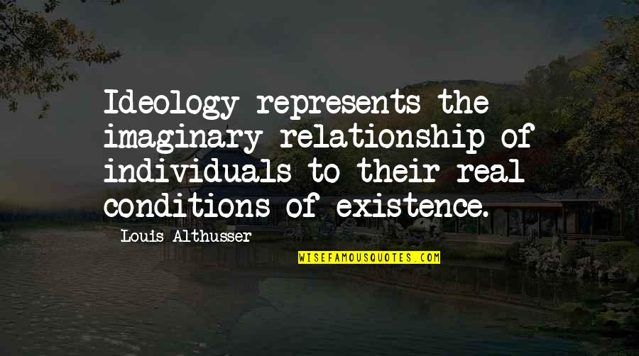 Zeitalter Bedeutung Quotes By Louis Althusser: Ideology represents the imaginary relationship of individuals to