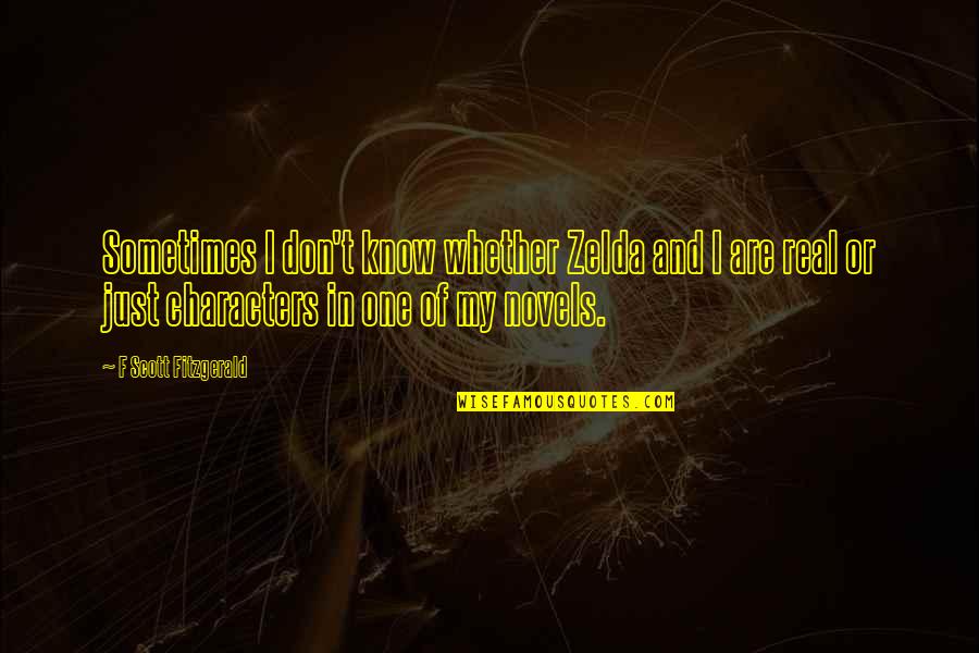 Zelda Quotes By F Scott Fitzgerald: Sometimes I don't know whether Zelda and I Zelda Quotes By F Scott Fitzgerald: Sometimes I don't know whether Zelda and I