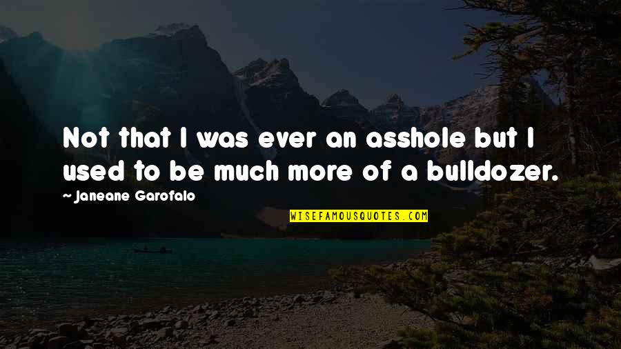 Zelinka Matlick Quotes By Janeane Garofalo: Not that I was ever an asshole but Zelinka Matlick Quotes By Janeane Garofalo: Not that I was ever an asshole but