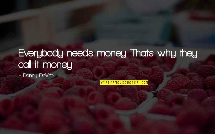 Zenderagon Quotes By Danny DeVito: Everybody needs money. That's why they call it